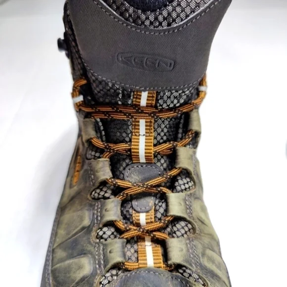Keen Targhee III Mid WP Hiking Green Boots Leather Dry Waterproof Shoe Size 10M